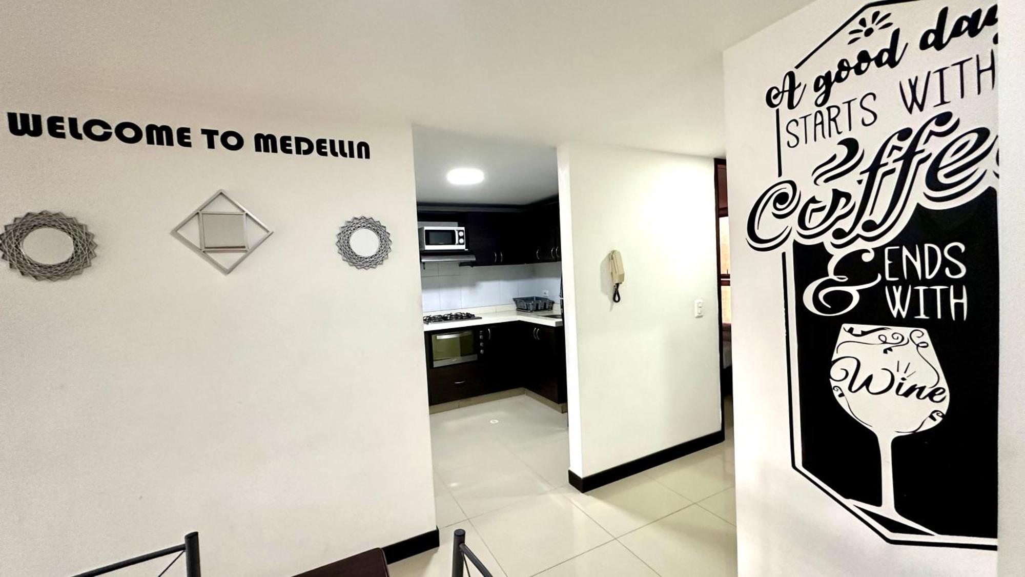 Apto Moderno En Laureles Medellín Exteriör bild